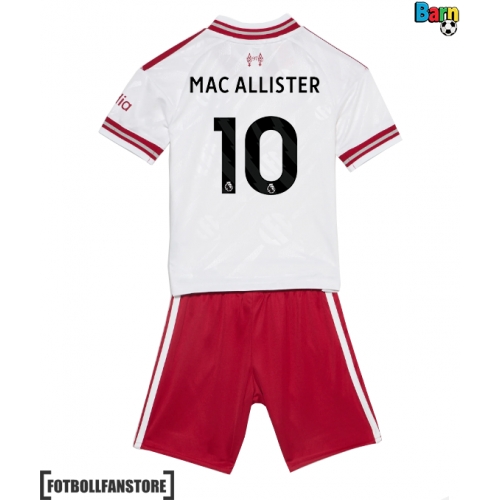 Liverpool Alexis Mac Allister #10 Barnkläder Borta matchtröja till baby 2026-27 Kortärmad (+ Korta byxor) Billigt